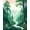 Green, Pattern 12, variant on ODIKA 4'x6' Machine Washable Non-Slip Area Rug, Enchanted Garden Floor Decorative Bathroom High Traffic Rug, Purple, 60257