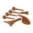 thumbnail image 3 of 4/4 Violín Luthier Maker DIY , Clavijas de Afinación, Clavija Final, Piezas de Mentón Sunnimix Pieza de cola de violín, 3 of 8