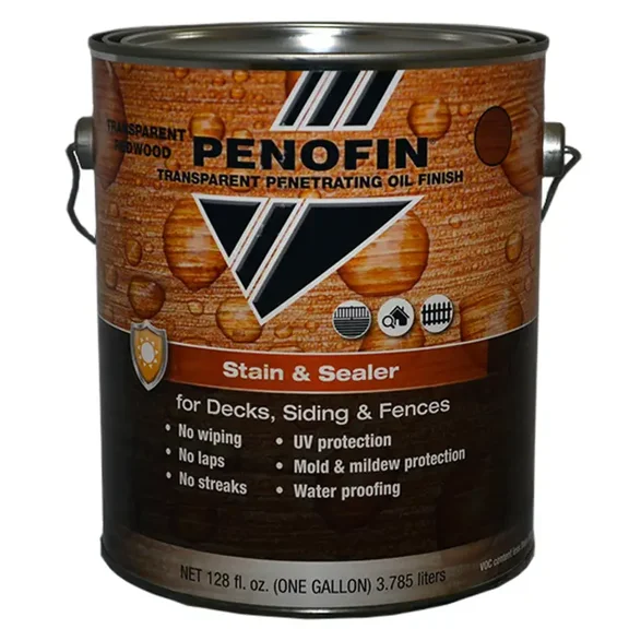 Penofin Transparent Matte Redwood Oil-Based Alkyd Stain and Sealer 1 gal
