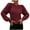 Wine, variant on Pullover Sweaters for Women Puff Sleeve Pullover Sweater Round Neck Soft Sweater Slim Fit Solid Color Knitted Jumper clearance sweaters women
