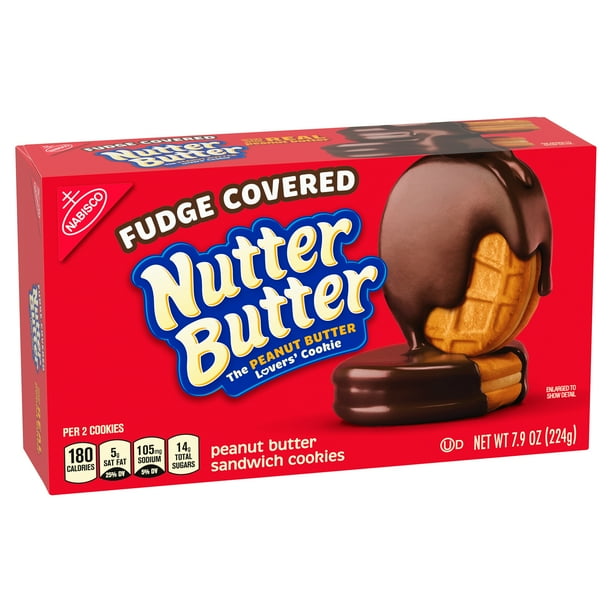 Nutter Butter Fudge Covered Peanut Butter Sandwich Cookies 7 9 Oz Walmart Com Walmart Com