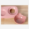 Cat Bowls Double Raised Cat Food Bowl with Water Bottle 2 In 1 Elevated Pet Bowl Dog Cat Food