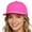 Hot Pink, variant on Purple Oversize Baseball Cap Cotton Washed Low Profile Adjustable Hat for Men Women Casual Outdoor Running Golf One Size