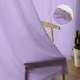 thumbnail image 5 of Purple Semi Sheer Curtains 84 Inch Length 2 Panels Set, Modern Pure Lavender Purple Sheer Kitchen Curtain Privacy Voile Window Curtain for Living Room Bedroom Rod Pocket Drapes, 5 of 7