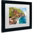thumbnail image 2 of Trademark Fine Art 'Red Sand Beach Maui' Canvas Art by Pierre Leclerc, White Matte, Black Frame, 2 of 4