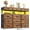 Rustic Brown, variant on Romorgniz Dresser for Bedroom with 12 Fabric Drawers Wide Dresser with LED Lights & Charging Station Chest of Drawers with Acrylic Sheet, Rustic Brown