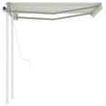 thumbnail image 5 of Charmma Automatic Retractable Awning with Posts 9.8'x8.2' Cream, 5 of 12