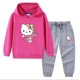 thumbnail image 3 of Hello Kitty-suéter con capucha para niña, pantalones, ropa de dos piezas para niño, conjunto de bebé de manga larga de algodón puro, moda bonita, 3 of 5