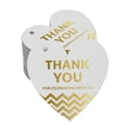 thumbnail image 1 of Inkdotpot Real Gold Foil Thank You For Celebrating With Us Bridal Shower-Baby Shower-Retirement-Wedding-Birthday Tags Favor Hang Paper Tags 100 Pieces, 1 of 8
