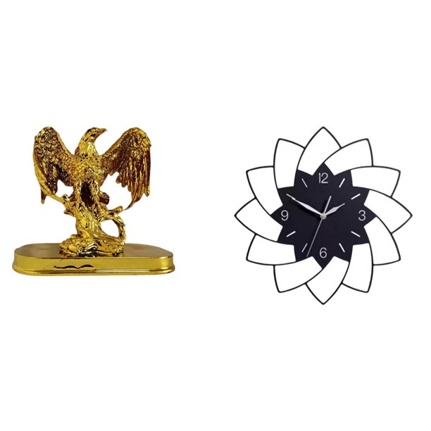 Escultura,Estatua de resina,figura decorativa para el hogar.,Reloj de pared grande,Reloj de pared acrílico silencioso sin tictac,Reloj de pared grande para oficina,silencioso,fácil de leer y