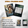 thumbnail image 3 of TPLHOUSE Pin Up Christmas Coloring Book Spiral Bound for Adult, Premium Cover, 3 of 6