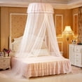 thumbnail image 3 of Growcolor Bed Curtain Netting Breathable Round Canopy Lace Princess Style Mosquito Net(??), 3 of 8