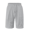thumbnail image 1 of Plebaso Mens Casual Shorts Drawstring Loose Summer Shorts Solid Color Breathable Beach Vacation Shorts, 1 of 6