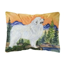 Carolines Treasures SS8183PW1216 Great Pyrenees Decorative Canvas Fabric Pillow, Large, Multicolor