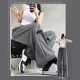 thumbnail image 4 of BUYISI Vintage Gyaru Womens Overalls High waist Drawstring Paratrooper Pants Sweatpants Apricot XL, 4 of 6