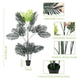 thumbnail image 2 of Artificial Palm Tree, Fake Green Plant Faux Potted Palm Tree with Fake Fern, Detachable Trunk, 2 of 7