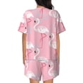 thumbnail image 3 of Xecao Pink Flamingo print Swimsuit for women, Summer-ready, sporty style.Quick-dry fabric. Many sizes & colors., 3 of 9
