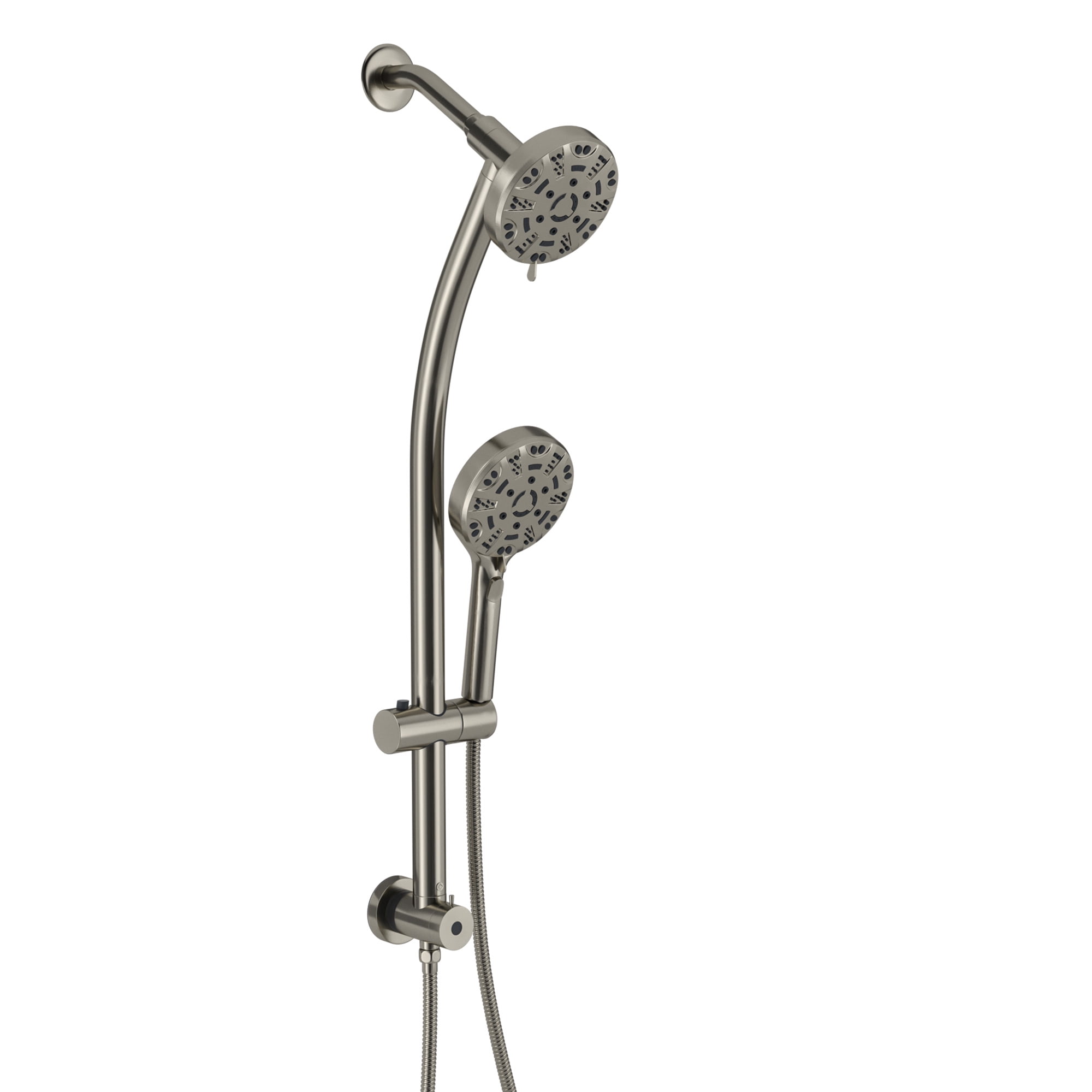 8Mode 5 inch Brushed Nickel Shower Head and Handheld Set 3Way with