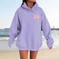 thumbnail image 6 of Cute Bow Y2K Graphic Hoodies for Women Hooded Sweatshirt with Pockets Streetwear Pullover Tops, 6 of 8