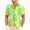 Yellow, variant on Rovga Shirts For Men Solid Color Summer Pineapple Printing Hawaii Short Sleeve Shirts Tops Green Dailywear,Size:L