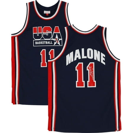Karl Malone Utah Jazz Autographed Navy Mitchell & Ness 1992 Team USA Dream Team Authentic Jersey – Fanatics Authentic Certified