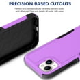 thumbnail image 3 of YEYKX Defender Case for iPhone 15 Plus 6.7'' - Heavy Duty 1 in 1 Design Rugged Full Body Dustproof Shockproof Bumper Non-Slip Protective Cover,Purple,For iPhone 15 Plus, 3 of 5
