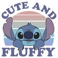 thumbnail image 2 of Men's Lilo & Stitch Cute and Fluffy Long Sleeve Shirt White X Large, 2 of 4
