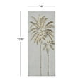 thumbnail image 4 of DecMode Gold Metal Relief Panel Palm Tree Wall Decor with Cream Textured Backing, 4 of 14