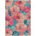 thumbnail image 2 of Addison Rugs Chantille Indoor/Outdoor Transitional Floral Salmon Washable Rectangle Rug, 3' x 5', 2 of 6
