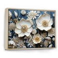 thumbnail image 2 of Designart "Simplistic Buttercups On Azure Canvas I" Buttercups Floater Framed Canvas Prints, 2 of 5