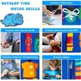 thumbnail image 5 of Boczif Busy Board Montessori Toys,Busy Book for Toddlers 1-3 Kindergarten,Travel Toy for Plane Car Gift for 1 2 3 4 Year Boys, Blue, 5 of 9