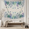 thumbnail image 5 of Leaf Large Tapestry for Bedroom Wall Hanging Tapestry, Vintage Blue Green Purple Ombre Fruit Plant Ceiling Backdrop Tapestries Poster Blanket Wall Decor for Teens Room Living Room Dorm 100" x 59", 5 of 8