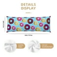thumbnail image 3 of Picia Donuts Body Pillow Cover - Super Soft Microfiber 20x54 Body Pillow Case - Envelope Closure, Wrinkle, Stain Resistant Body Pillow Cover,Elegant Bedding, 3 of 8