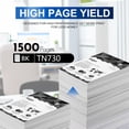 thumbnail image 2 of z 3-Pack Black TN730 Toner Cartridge: Compatible TN730 TN-730 Replacement for DCP-L2550DW MFC-L2710DW MFC-L2750DW MFC-L2750DWXL HL-L2350DW HL-L2370DW/DWXL HL-L2390DW HL-L2395DW Printer, 2 of 6