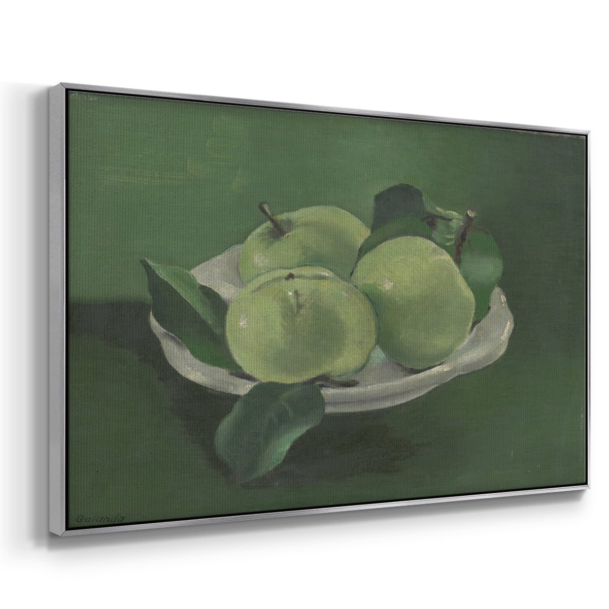 Vintage Botanical Print-LII By Wexford Home Framed in Silver Wood Gallery Wrapped Canvas 25 in. x 37 in.