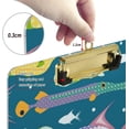 thumbnail image 4 of FMSHPON Fish Clipboard Hardboard Wood Nursing Clip Board and Pull for Standard A4 Letter 13x9 inches, 4 of 8
