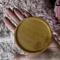 thumbnail image 6 of 5PCS Mosaic Bamboo Coasters, Blank Base Trays, Round Drinking Cup Coaster, Wooden Drink Coasters for Coffee Table Dining Table Protection, Brown, 6 of 7