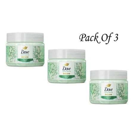 Dove Beauty Mini Body Scrub - Winter Mint - 3.5oz (Pack Of 3)