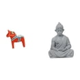 thumbnail image 1 of Adorno Coleccionable De Caballo De Dala Sueco, Figura De Caballo De Dalecarlian, Escultura Animal, Estatua De Mono Buda, Figura Coleccionable Budista En Miniatura, Escultura De Sun Wukong Para, 1 of 8