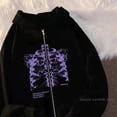 thumbnail image 4 of Spring Autumn Men's New Hoodie Zip Up Cardigan Y2k Dark Skeleton Hooded Gothic High Street Hip Hop Harajuku Plus Size Jackets, 4 of 6