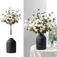 thumbnail image 1 of Flores artificiales de kiku BLOSMON con florero de metal de 50 cm, 1 of 9