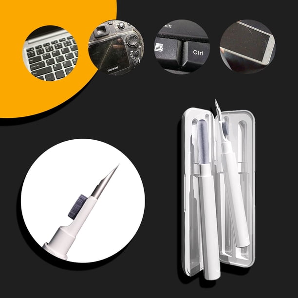 Lápiz Limpiador para Auriculares Bluetooth | Kit de Limpieza para Auriculares Inalámbricos y Estuche de Carga | Herramienta de Limpieza para Tabletas y Dispositivos Digitales Portátiles con Cepillo d