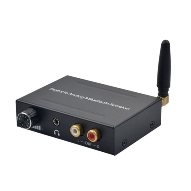 Convertidor de audio digital a analógico YONGSHENG Jack de 3,5 mm a RCA L/R Negro