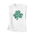thumbnail image 5 of Gibobby Tops Impreso Chaleco de mujer Sin mangas Blusa informal Cuello sin mangas Camiseta Chaleco casual Camiseta Camiseta redonda y camisolas para mujer(Blanco,M), 5 of 5