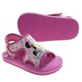 thumbnail image 6 of Disney Minnie Mouse Toddler Girls Hook & Loop Flat Heel Sandals - Fuchsia, 11-12., 6 of 8