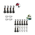 thumbnail image 2 of 4PCS Suction Anchor Kit Heavy Load Plastic Suction Hook Kit with 4 Carabiners Reusable Suction Cup Hanging Hook Kit for Home Ceiling Car, 2 of 9
