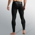 thumbnail image 4 of Mikilon Men Solid Casual Tight Base Breathable Mid Waist Keep Warm Ankle-Length Pants, 4 of 4