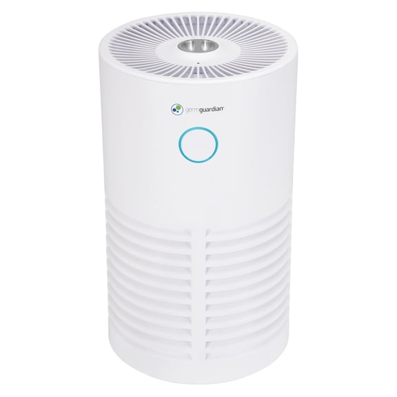 Germguardian 728 Sq. ft. HEPA Filter Air Purifier with UV-C Light, 15", White, AC4711W