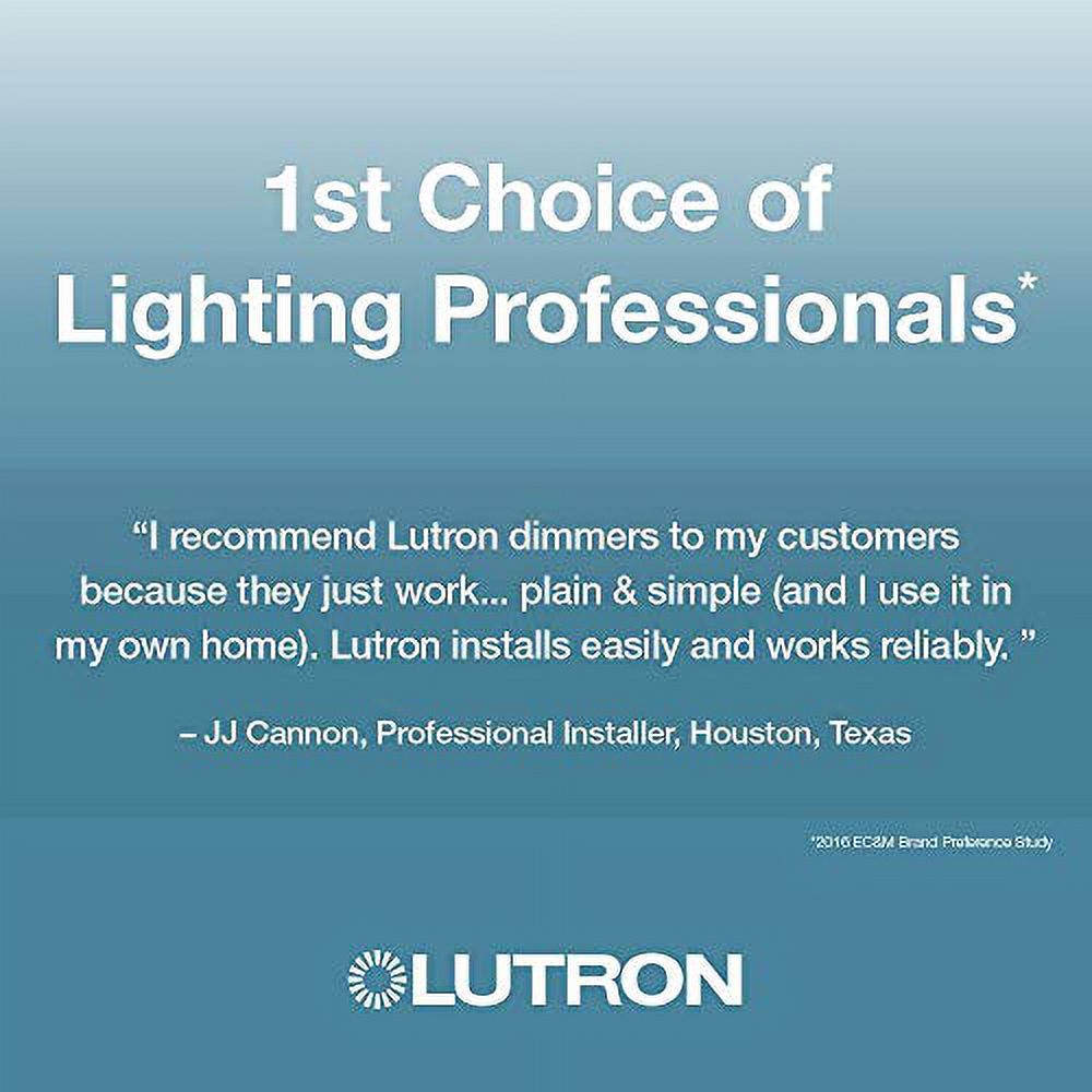 Lutron DVCL-153P-WH-3 White Diva CFL, LED, Halogen, And Incandescent Dimmer 3 Pack - image 4 of 4