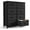 Black, variant on Spaco Drawer with 8 Drawers, Fdressers & Chests of Drawers, Storage with Drawers, Chest of Drawers for Closet, Living Room, Hallway, Gray